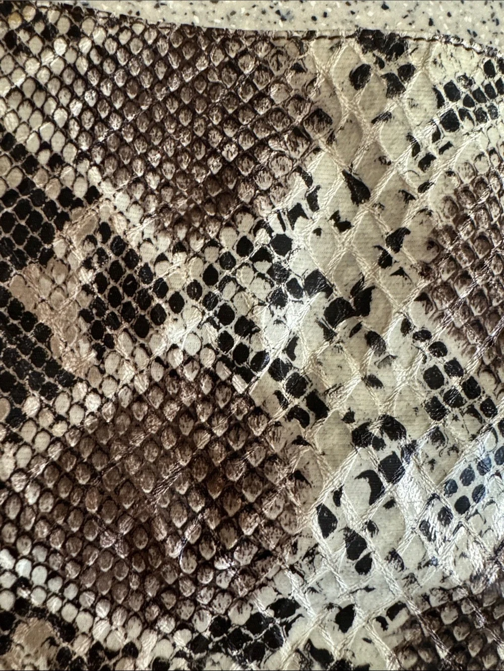 Marc New York Large Snake Print Tote Bag with Coin Pouch - Brown/Beige/Black